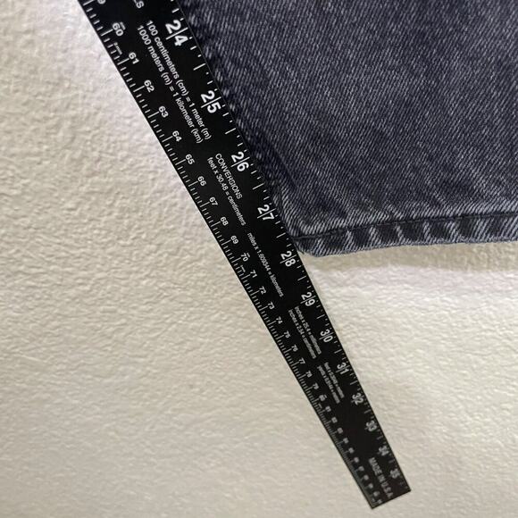 Old Navy Jeans Mens Size 32x30 Black Faded Straight Taper Denim Dark Wash - Picture 8 of 16